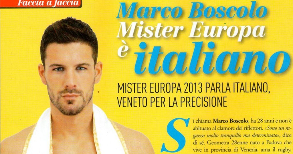 Mister Europe Euronations Italiano